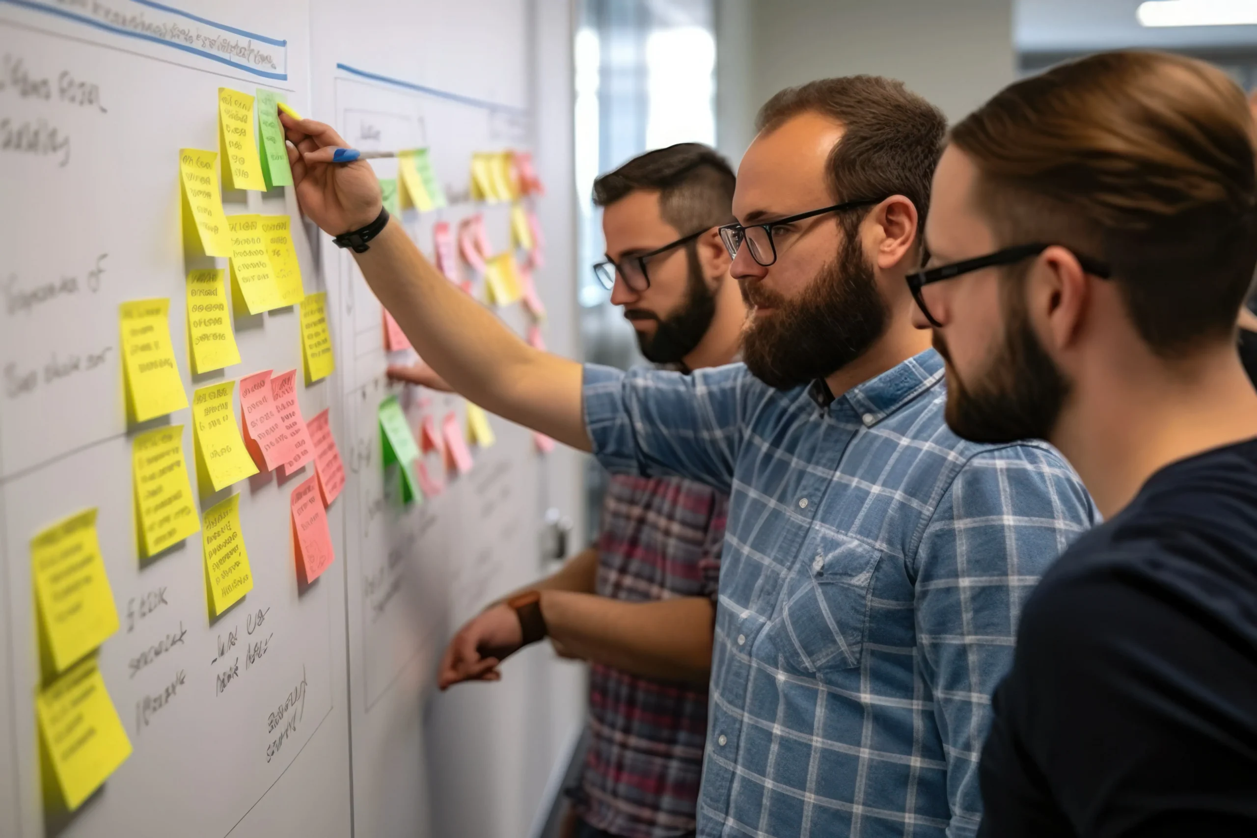 brainstorming entre collègue pour allier leurs différentes expertises